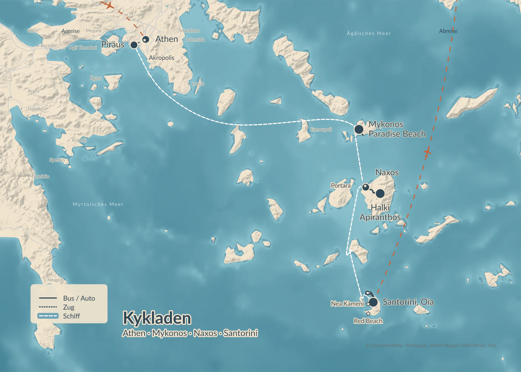 Kykladen-Reise im Design Mediterran