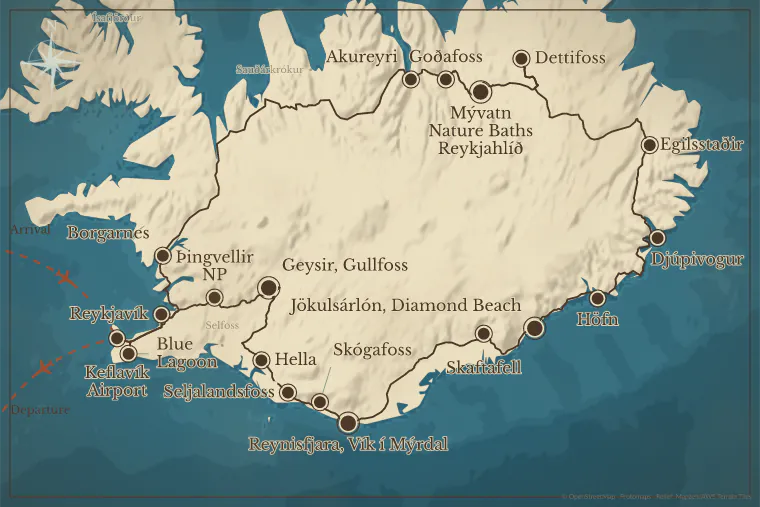 After: road routes follow the real roads